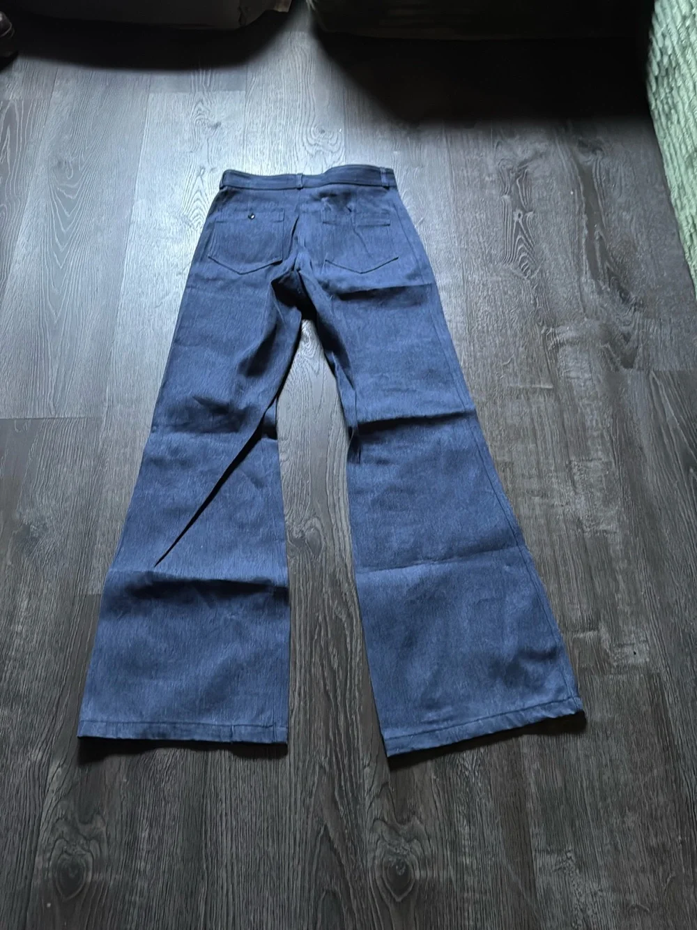Vintage Dark Blue Wide Leg Jeans